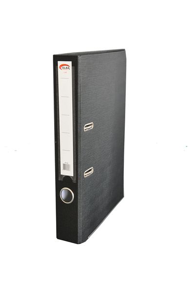 ELBA Black Narrow Plastic Office Folder