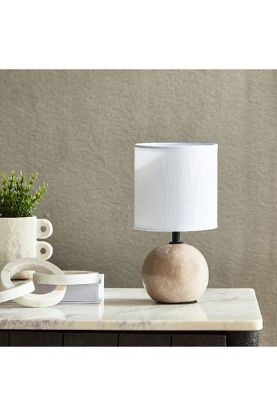 Home Box Caspian Ceramic Table Lamp - 13x13x24 cm