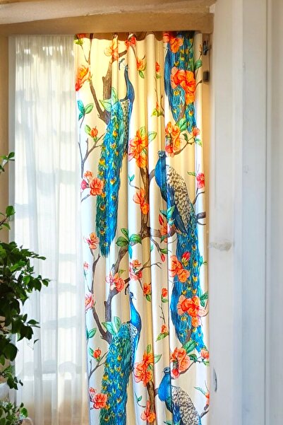 Asf dijital baskı modern fon perde