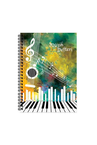 Keskin Color Yayınları 40 Sheets Spiral Sharp Color Music Notebook - A4