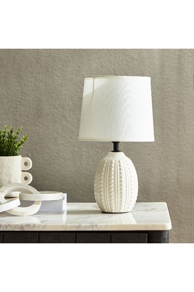 Home Box Caspian Ceramic Table Lamp - 18x18x31 cm