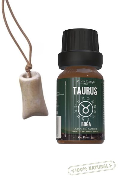 Minia Bahçe Bitki ve Sanat Atölyesi Taurus Taurus - 10ml Essential Oil Mix & Fragrance Tank Necklace02