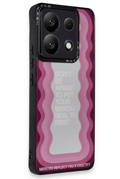 cepmoda Xiaomi Poco X6 Aynalı Desenli Kılıf | Baskılı Kamera Korumalı Kapak M...