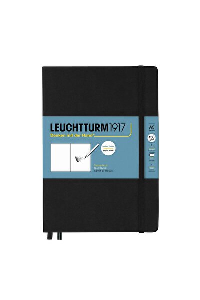 Leuchtturm1917 Leuchtturm 1917 Sketchbook Medium (A5) Black