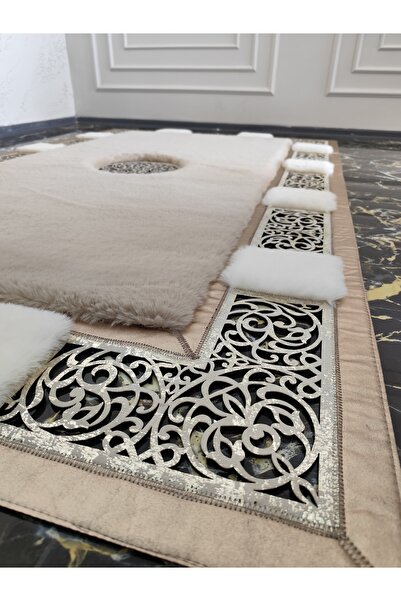 SENA EXCLUSIVE LAZER KESİM DERİ PELUŞ HALI PİRAYE