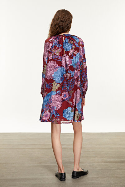 Mudo Flower Patterned Mini Close Dress