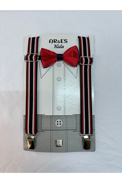 ares kids منتج أنيق باللونين الأحمر والأزرق الداكن