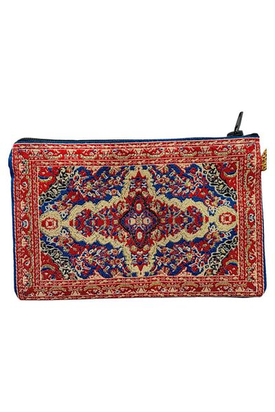 GALATA GIFT Portofel de damă de mărime medie - elegant, cu fermoar, căptușit, portofel pentru monede cu model Kilim 15x10