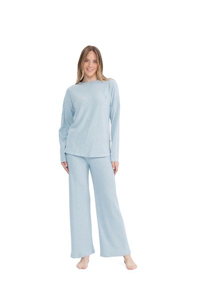 U.S. Polo Assn. BAZA. Polo Assn. Set de pijamale confortabile pentru femei, cu picioare largi, îmbrăcăminte pentru acasă 2811IC.A.S1.T.7.R0A.PL.8.US.5.CM34