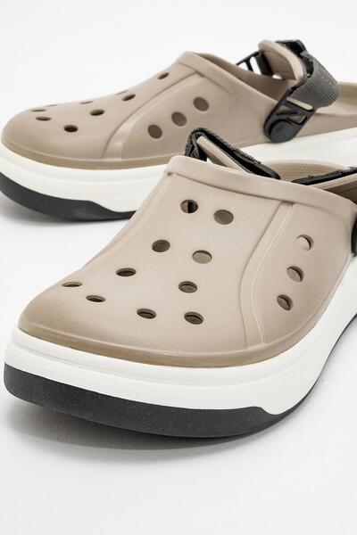 Ccway Sabo Women's Slippers - Velcro, Gray White Black