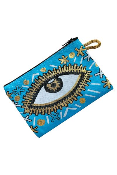 GALATA GIFT Portofel de damă de mărime medie - elegant, cu fermoar, căptușit, portofel pentru monede cu model Kilim 15x10