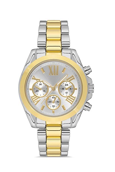 ÇENÇEN Gold Gumus Fonksiyonları Aktif Çelik Su Geçirmez Unisex Kol Saati