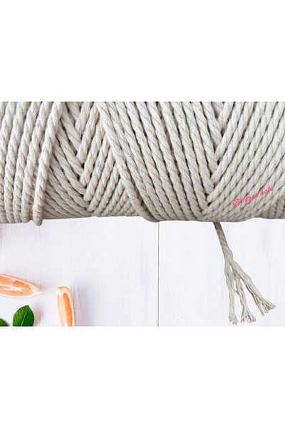 erdoğan hobi 250gr 3 Büklüş Cotton Macrame - Πλεκτό κορδόνι κούνιας