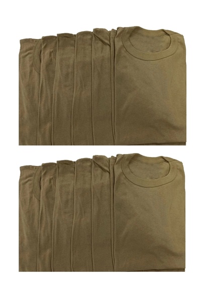 MrcTrend 12-pack Military Undershirt Undershirt Half Sleeve Military Underwear