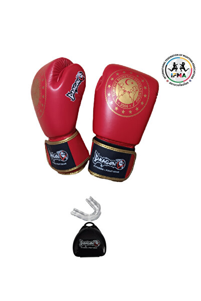Dragondo IFMA Onaylı  Muay Thai Eldiveni ve dişlik 2 li set–Boks - Kick boks ...
