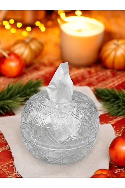 Paşabahçe Crystal Handwork Cut Decor Servet