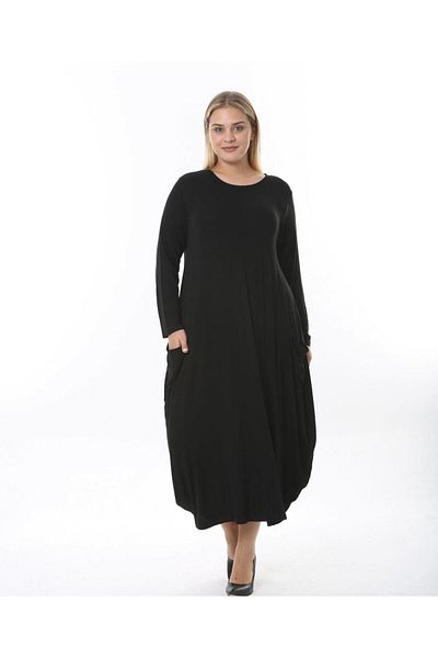 özle fashion Γυναικείο Μακρυμάνικο Σχέδιο Φόρεμα Jumbo Plus Size