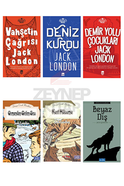 Parıltı Yayınları مجموعة كتب World Children's Classics Jack London 6 4.5.6.7....
