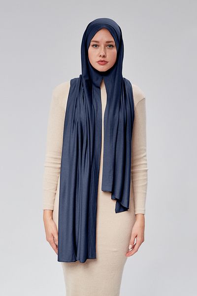 Sonbaharmoda Γυναικείο χτενισμένο βαμβακερό σάλι χιτζάμπ έτοιμο Πρακτικό κουμπωτό μπορεί να φορεθεί εύκολα Μακρύ βαμβακερό σάλι τεσσάρων εποχών