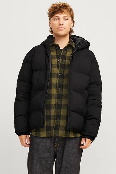 Jack & Jones Men's Jjpayne Puffer Coat - Black