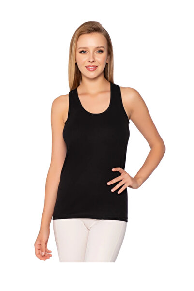 Modaley Giyim Γυναικείο εσώρουχο με φαρδιές τιράντες - Πακέτο 6 Μαύρο