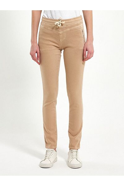 Ltb Brown Elastic Waist Trousers