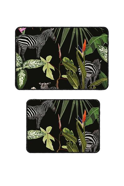 BigArts Home Modern Decorative Flower Patterned Non-Slip Bath Mat 50X60-60X90 cm