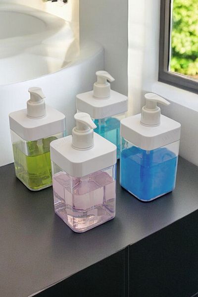 Alacarte 4 Τεμάχια 400 ml Πάγκος Μπάνιου Κουζίνας Δοχείο υγρού σαπουνιού |   Δοχείο απορρυπαντικού νιπτήρα κουζίνας μπάνιου