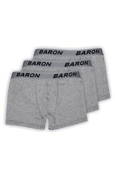 Modaley Giyim Ανδρικό Grey Elastan Lycra Baron Boxer - 1 Πακέτο Brn-s-1