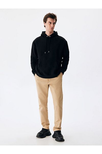 Ltb Basic Hooded Black Sweatshirt