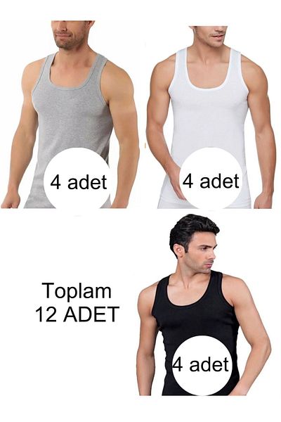MODA YILDIZ 12-Piece Black Gray White Men's Turns