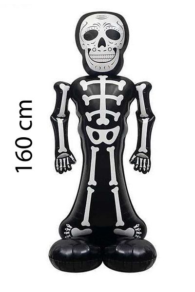 Atölye Mi Black Skeleton Large Size Halloween and Holiday Balloon - Footed