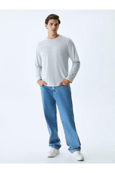 Ltb Printed Gray Sweatshirt