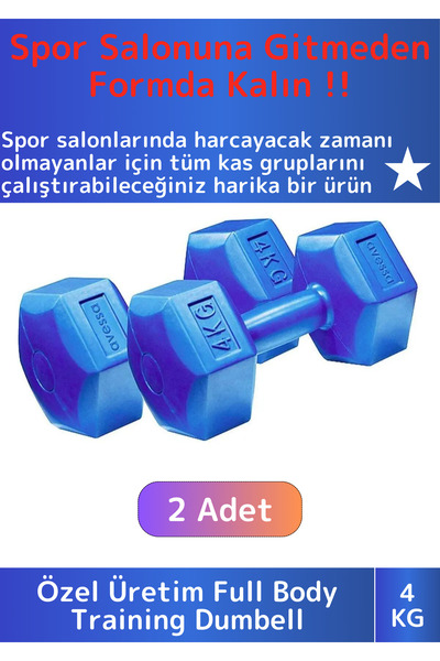 Wintoup Premium Plastik Spor Egzersiz Fitness Vücut Geliştirme Pilates Ağırlı...