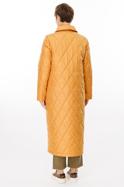 Micca Paris Hafif Elyaf Yalıtımlı Baharlık Trençkot Kap Kaban-Hardal