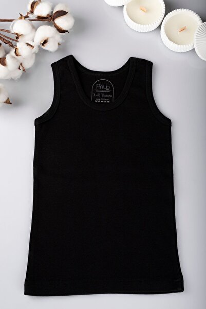 Modaley Giyim Set of 6 100% Cotton White Black Gray Kids Undershirt