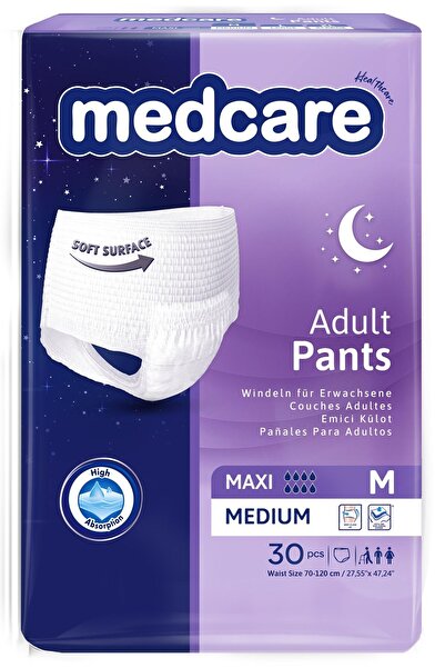 MEDCARE Maxi Emici Külot 8 Damla Medium 30 luk