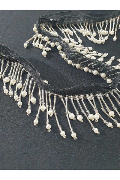 ESRA ŞELEM Decorative Pearl Detailed Bead Strip - Clothing and Hobby Accessory