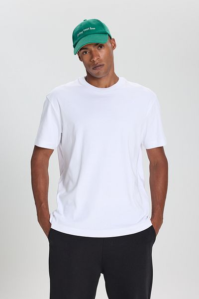 ALTINYILDIZ CLASSICS Tricou alb pentru bărbați, 100% bumbac, cu croiala modernă, cu croiala normală