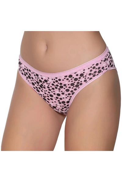 Modaley Giyim Colorful Lycra Women's Bikini Panties with Geometric Pattern - Pack of 6 -Ml01
