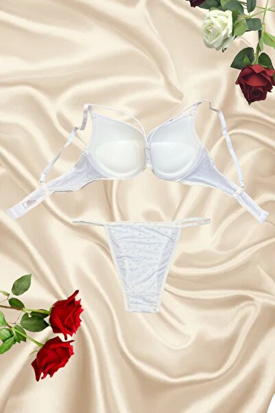 PİERLES Σετ σουτιέν με εμπριμέ Flok -p01