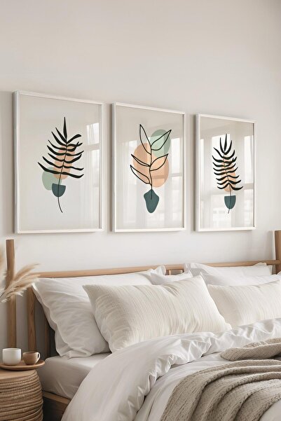 Postifull Set de picturi cu rame, 3 bucăți de rame albe și set de postere cu ...