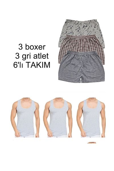 Modaley Giyim ΣΕΤ Εσωρούχων 6 ΑΘΛΗΤΩΝ BOXER MIXED