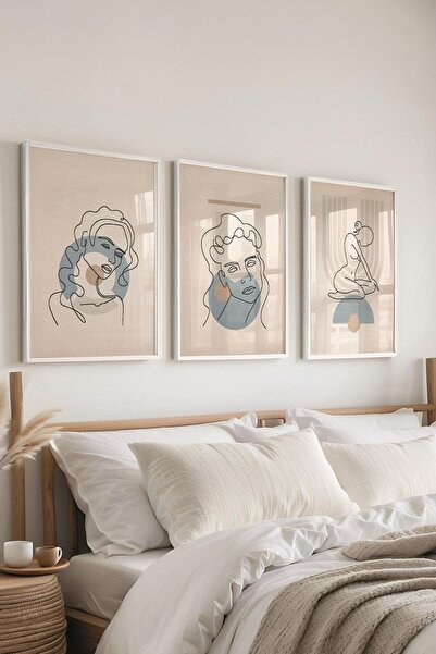 Postifull Set de pictură cu cadru, 3 bucăți de cadru alb și set de postere cu...