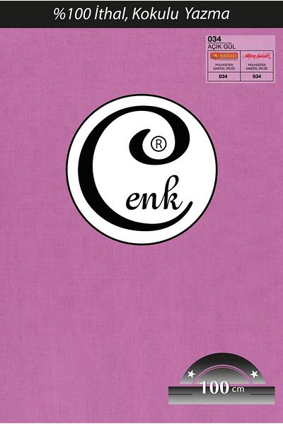 Cenk Χωρίς ραφή ίσια γραφή 100 εκ. Ανοιχτό τριαντάφυλλο 034
