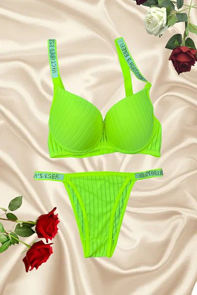 PİERLES Set sutien cu bretele de piatră