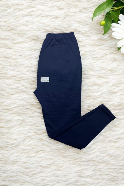 Modaley Giyim Navy Blue Unisex Winter Leggings - Raster, Comfortable Soft Mesh, Thick Underwear - Ml01