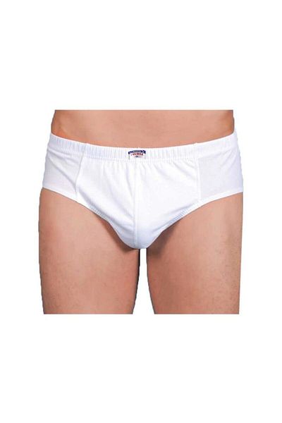 PİERLES Slip bărbați din bumbac pieptănat Yıldız White - Pachet de 6