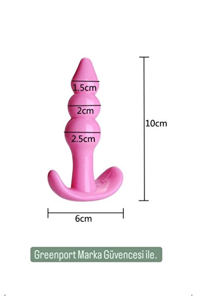 Greenport Anal Tıkaç Plug Pembe Mastürbatör Fantezi