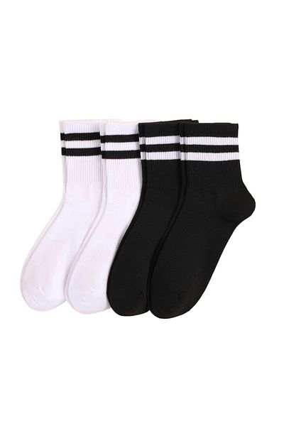 PİERLES Unisex 4 τεμάχια κάλτσες μοντέλου τένις -p01